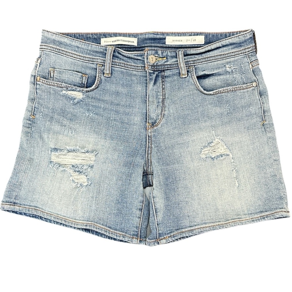 Pilcro and the‎ Letterpress Hyphen Distressed Denim Shorts 28 Stretch Comfy